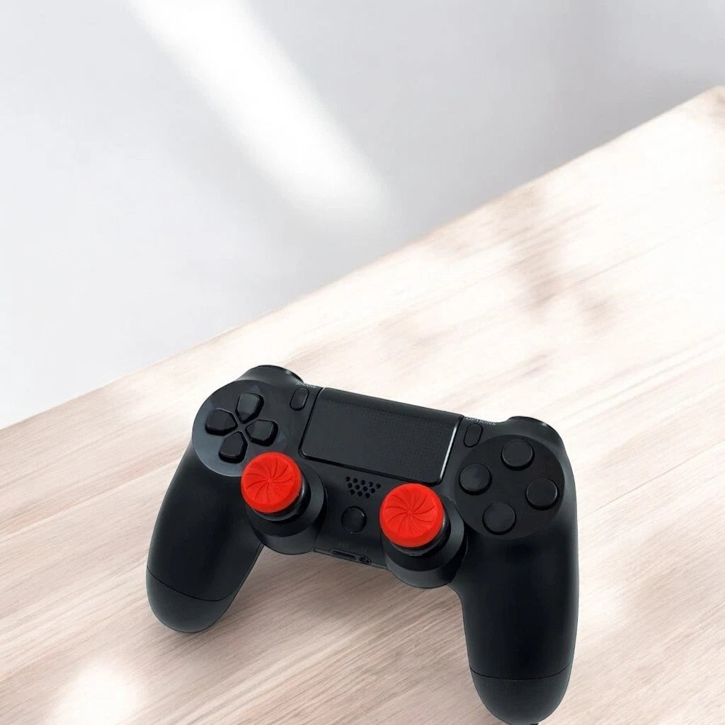 FPS Thumbsticks for PS4 & PS5 – Red Inferno Grip Set – Ships Fast