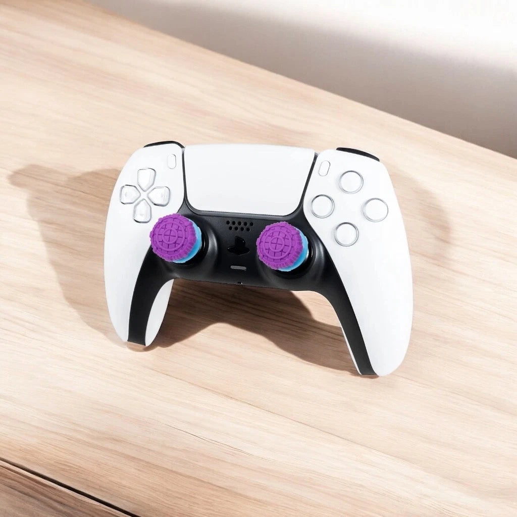 FPS Thumbsticks for PS4 & PS5 – Battle Royale Purple Grip Set